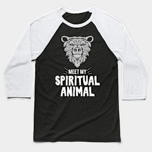 Meet my spiritual Animal Bär Baseball T-Shirt